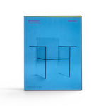 JONES + CO Shiro Kuramata monograph book featuring a blue acrylic cover with a minimalist chair design illustration.