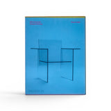 JONES + CO Shiro Kuramata monograph book featuring a blue acrylic cover with a minimalist chair design illustration.