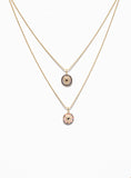 14K Gold Evil Eye Charms on ball chains