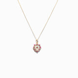 14K Abalone Heart Charm