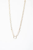14K Diamond Link Chain with Solid Gold Closure