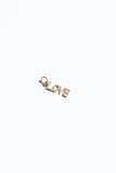 14K Solid Gold LOVE Charm with Diamonds