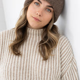 Parker Oversized Beanie in Bark