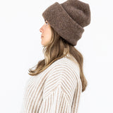 Parker Oversized Beanie in Bark