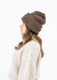 Parker Oversized Beanie in Bark