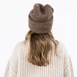Parker Oversized Beanie in Bark