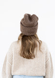 Parker Oversized Beanie in Bark