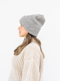 Parker Oversized Beanie in Light Grey