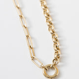 14K Mixed Rolo Paperclip Link Chain