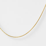 14K Solid Gold Wheat Chain