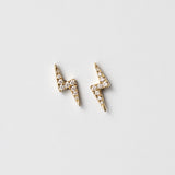 14K Thunderbolt Studs