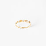 Delicate Pavé Arc Ring