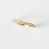 Delicate Pavé Arc Ring