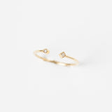 Diamond Open Stacker Ring