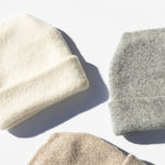 Parker Oversized Beanie in Cream with other colors