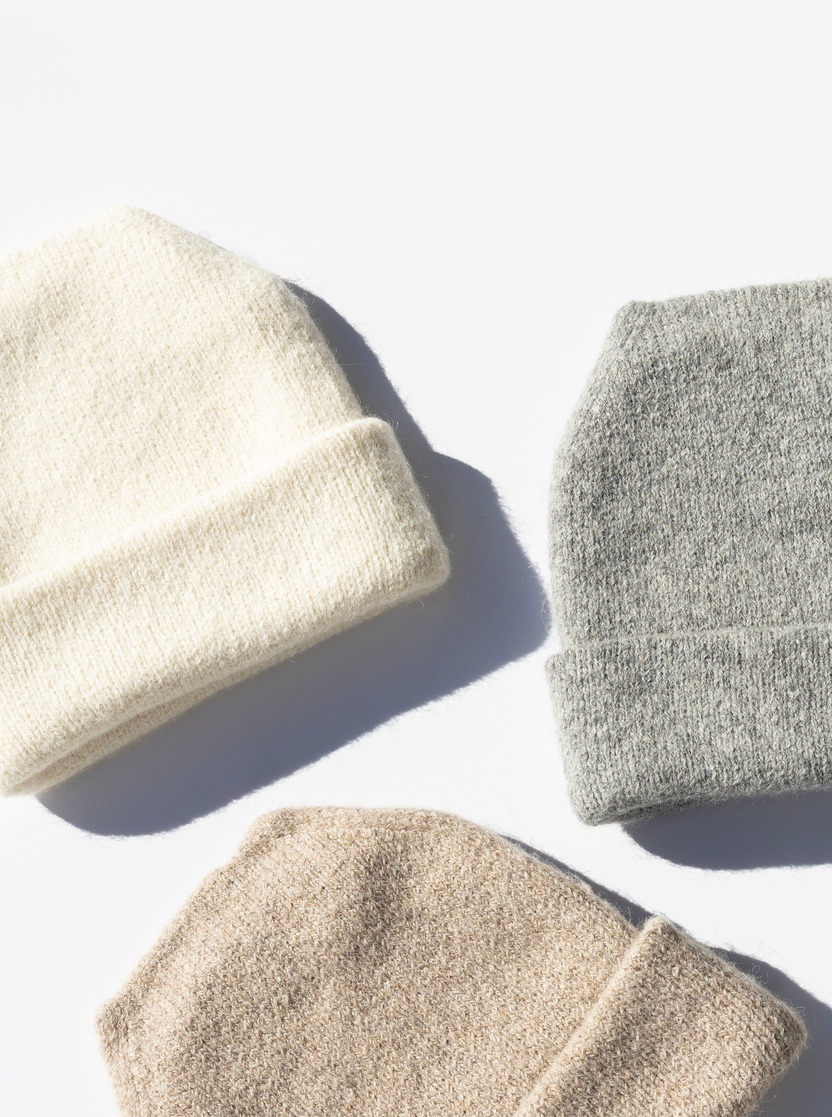 Parker Oversized Beanie in Cream with other colors