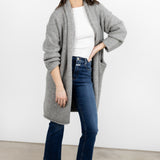 Parker Sweater Coat - Light Grey