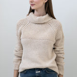 Turtleneck Long Sleeve Sweater - Oat