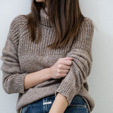 Turtleneck Long Sleeve Sweater - Nutmeg