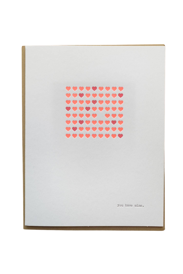 Lark Press You Have Mine Letterpress Card