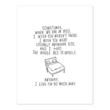 Bed 2 Myself Card
