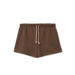 Bennie Shorts - Mocha Charcoal Stripe — view 3