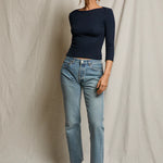 Harlow Long Sleeve - Navy — view 5