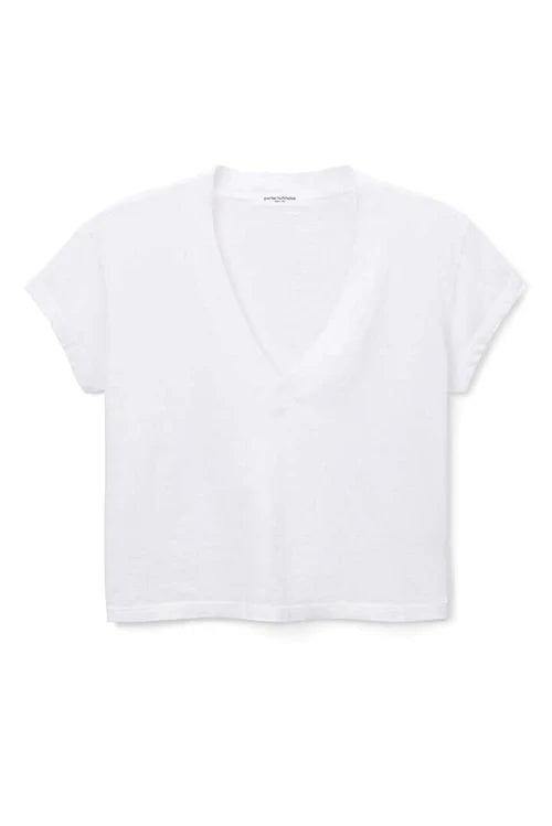 Alanis V Neck - White — view 3