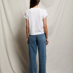 Alanis V Neck - White — view 6