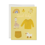 Red Cap Cards Yellow Baby Card