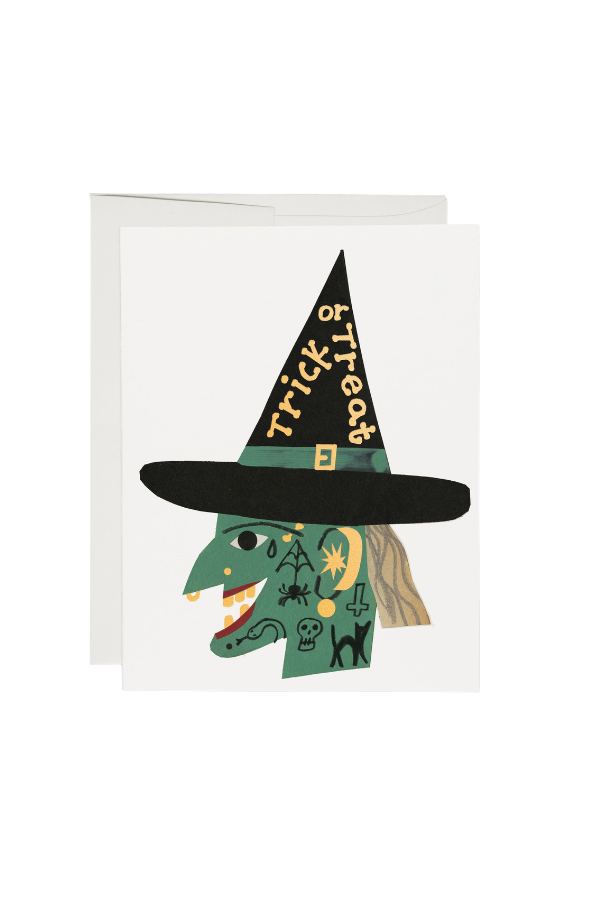 Red Cap Cards Cool Witch Card