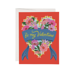 Red Cap Cards Daisy Heart Valentine Card