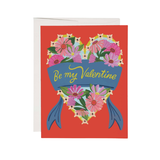 Red Cap Cards Daisy Heart Valentine Card