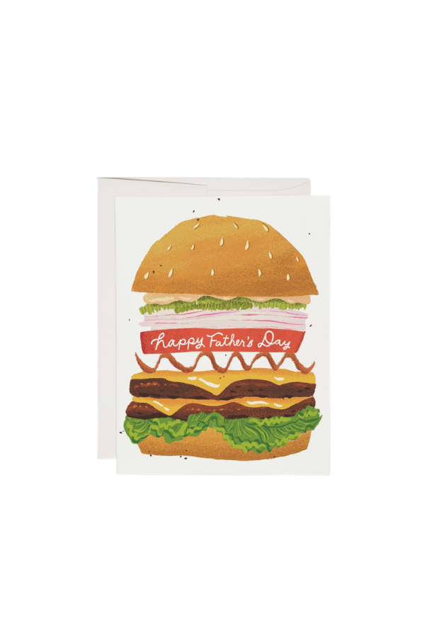 Red Cap Cards Double Cheeseburger Card