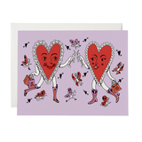 Red Cap Cards Heart Cheers Card