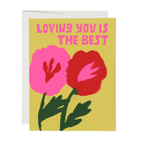 Red Cap Cards Loving You Card
