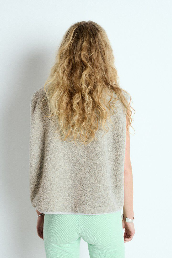 Hoktown Sleeveless Jacket - Ecru