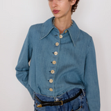 Carissa Shirt - Faded Chambray