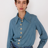 Carissa Shirt - Faded Chambray