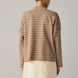 Milo Tee - Brown & Pink Stripe