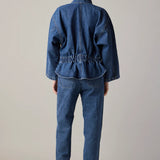 Oversized Augie Jacket - Dark Denim
