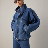 Oversized Augie Jacket - Dark Denim