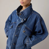 Oversized Augie Jacket - Dark Denim