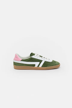 Leather Sneaker - Forest Green