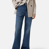 Aria Flared Jeans - Dark Blue