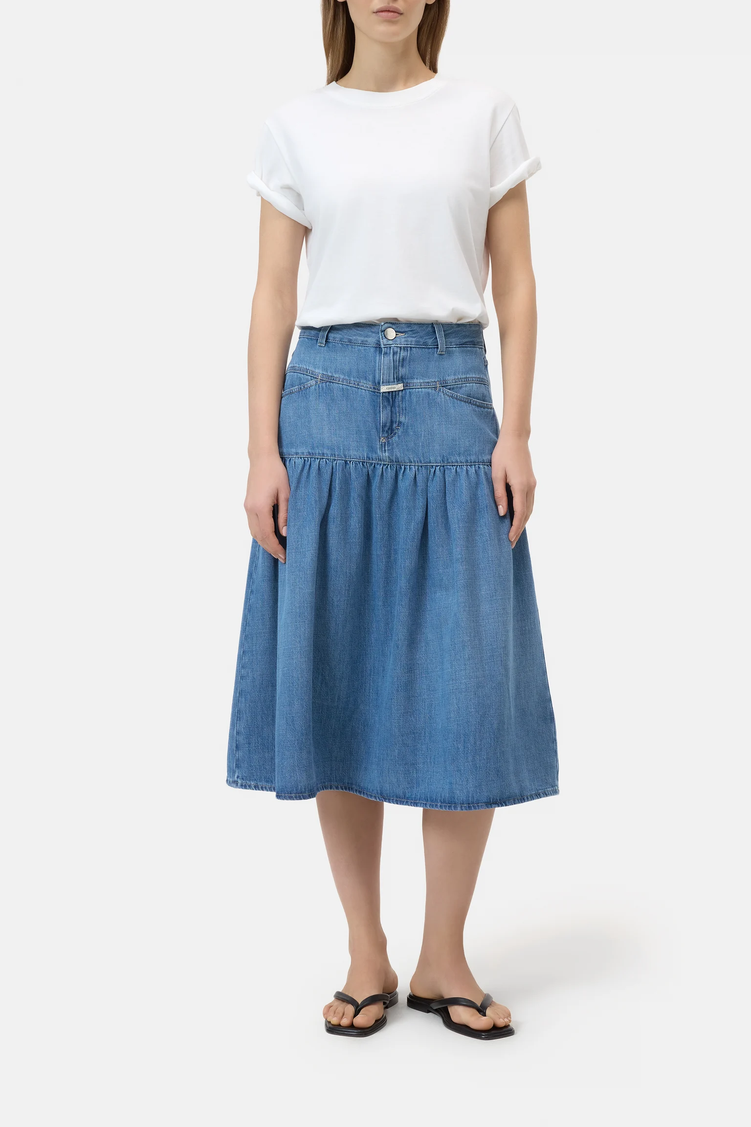 denim dresses and skirts retrofete Aleyni Dress in Blue The Rylie Denim Strapless Fringe Mini Dress is a unique Western Frills District | Denim Dress
