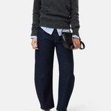 Jazzie Barrel Jeans - Dark Blue