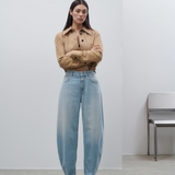 Jazzie Barrel Jeans - Light Blue