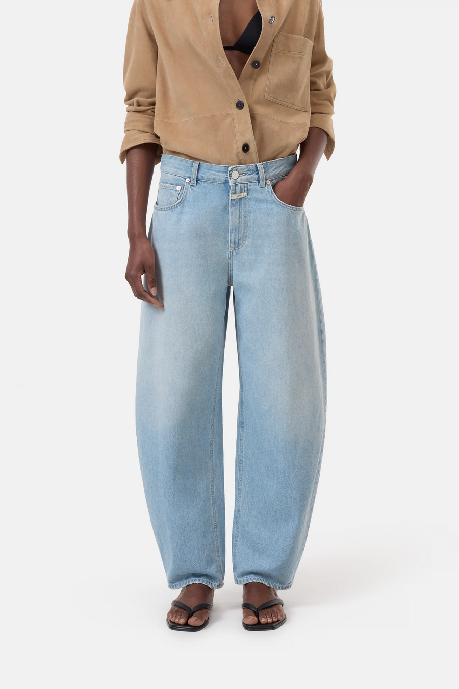 Jazzie with pleat deatil - Light Blue