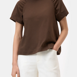 Gathered T-Shirt - Maple Brown — view 3